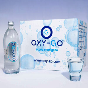 Oxy-Go Acqua è Ossigeno da bere. Addizionata di ossigeno integratore | Confezione 12 bottiglie